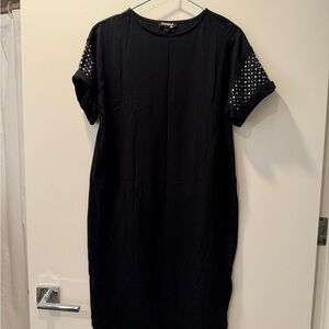 Express Black Dress with Studded Sleeves